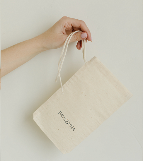 Хлопковый мешок беж S