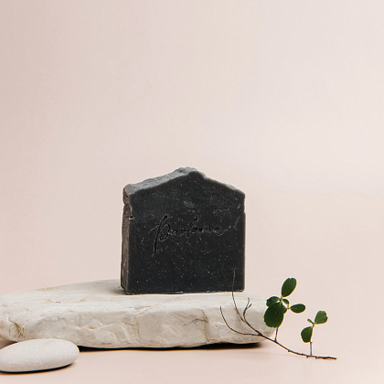 Мыло натуральное "Уголь и зеленая глина", 100 г